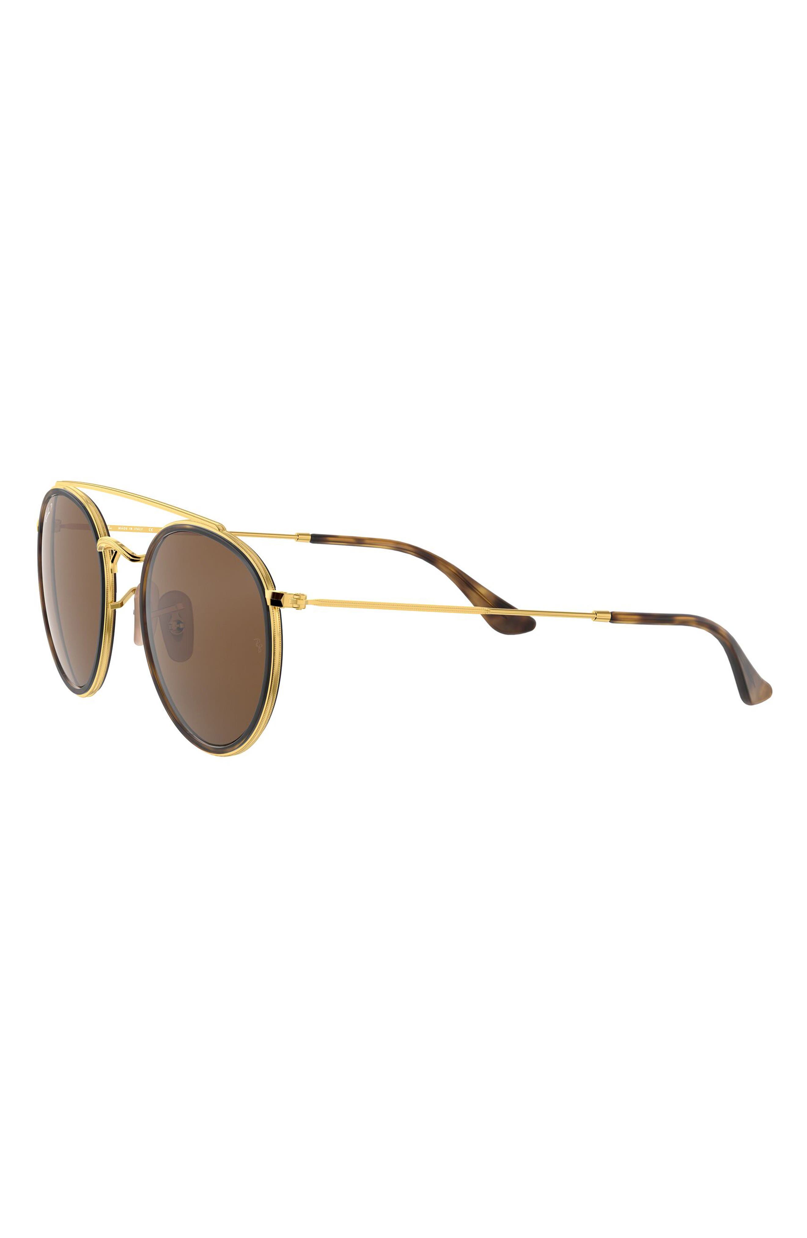 ray ban 51mm round sunglasses