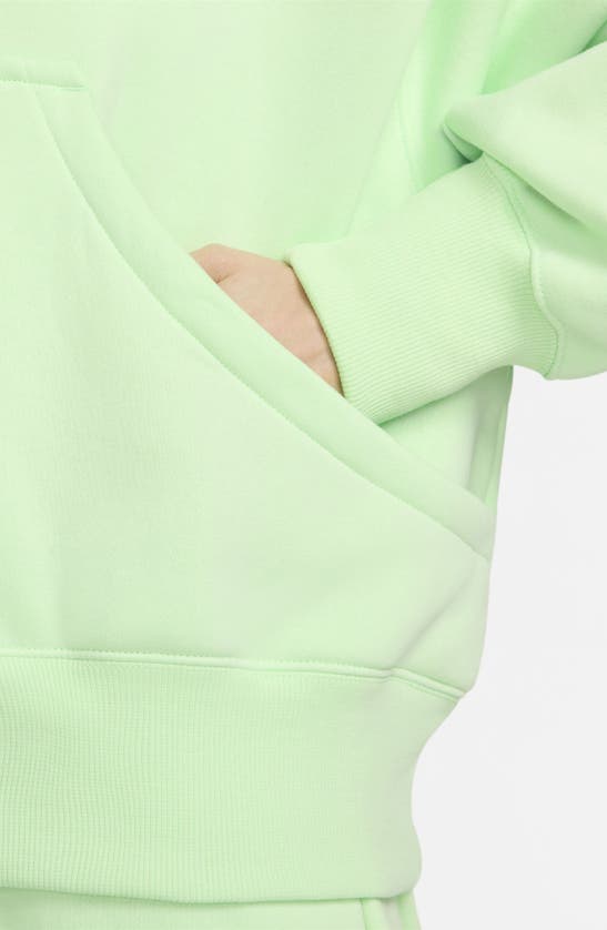 Shop Nike Sportswear Phoenix Fleece Pullover Hoodie In Vapor Green/ Sail