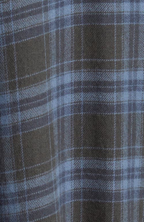 Rails Lennox Relaxed Fit Plaid Cotton Blend Flannel Button-up Shirt In Moonlight Cavern