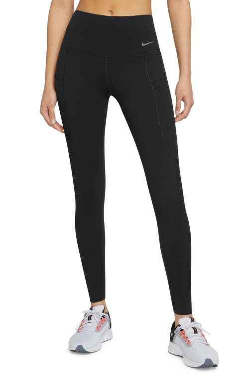 Shop Nike Dri-fit Adv Go Leggings In Black/black