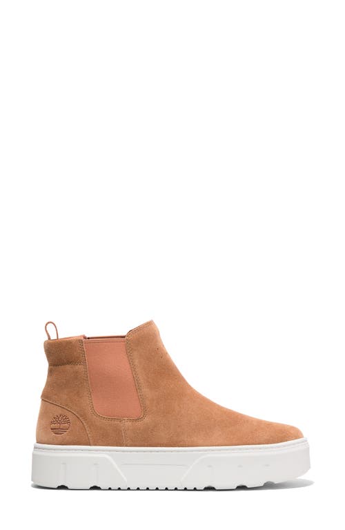 Timberland Women's Laurel Court Mid Pull On Sneaker In Rust Suede
