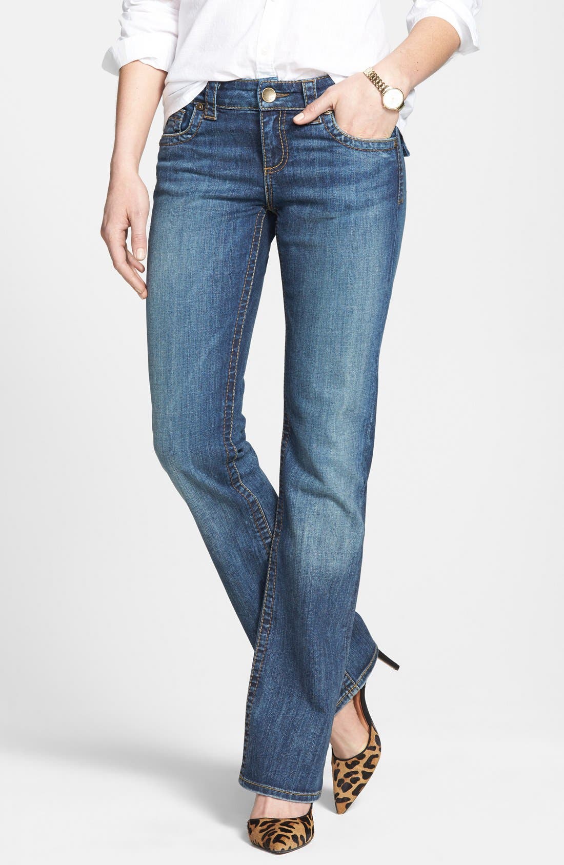 KUT from the Kloth 'Natalie' Bootcut Jeans (Black) Nordstrom