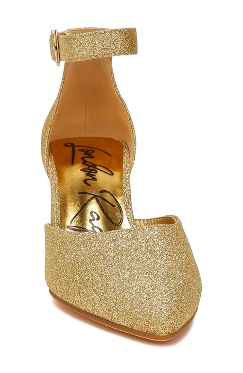 London Rag Taznia Ankle Strap Pump In Gold