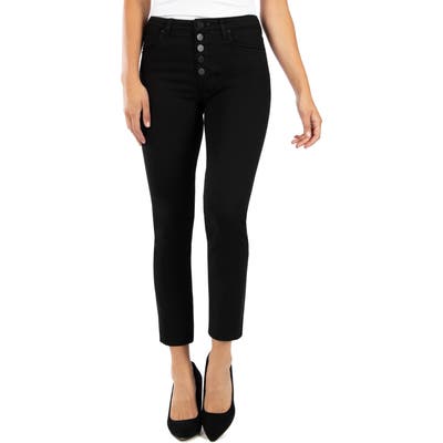 Kut From The Kloth Reese Button Fly Ankle Straight Leg Jeans