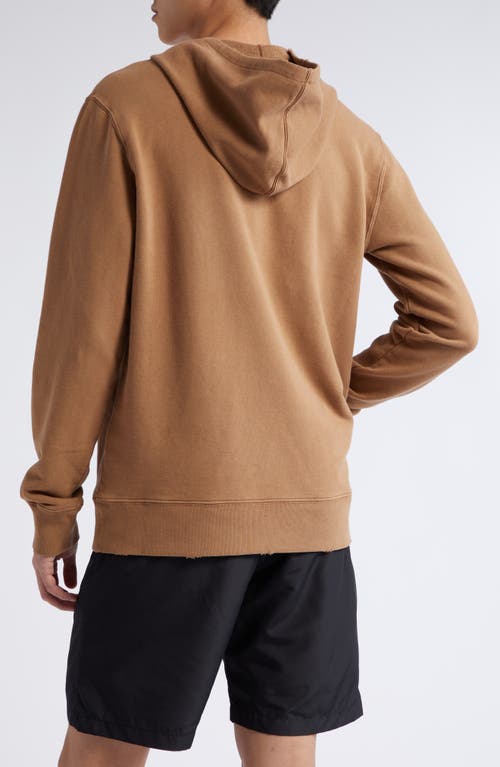 Shop Golden Goose Journey Collection Running Club Graphic Hoodie In Malt Ball/windsor Wine