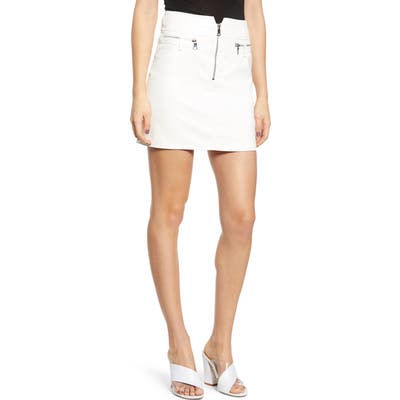 Tiger Mist Lennon Faux Leather Miniskirt, White