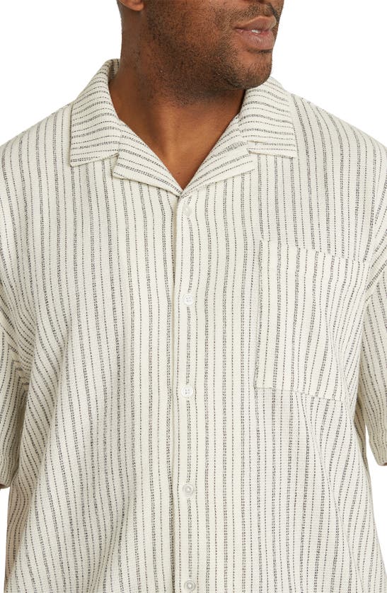 Shop Johnny Bigg Hooper Relaxed Fit Knit Camp Shirt In Cream