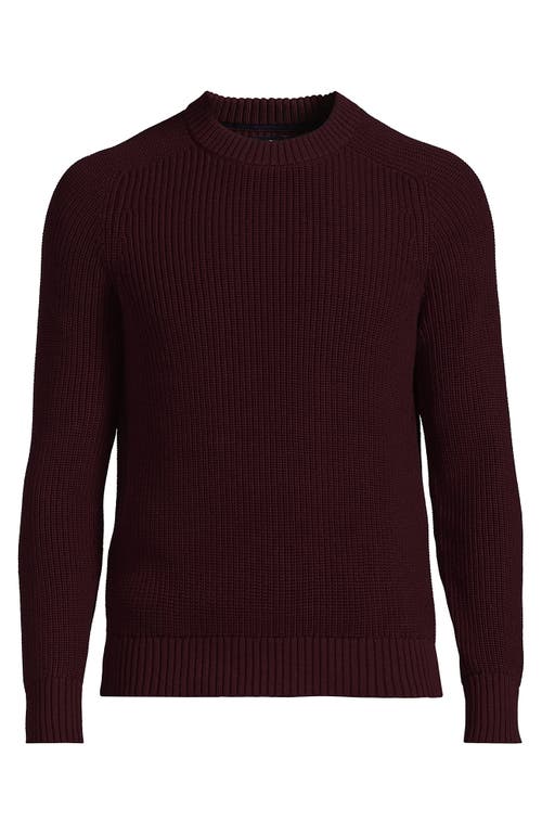 LANDS' END LANDS' END DRIFTER COTTON CREWNECK SWEATER 