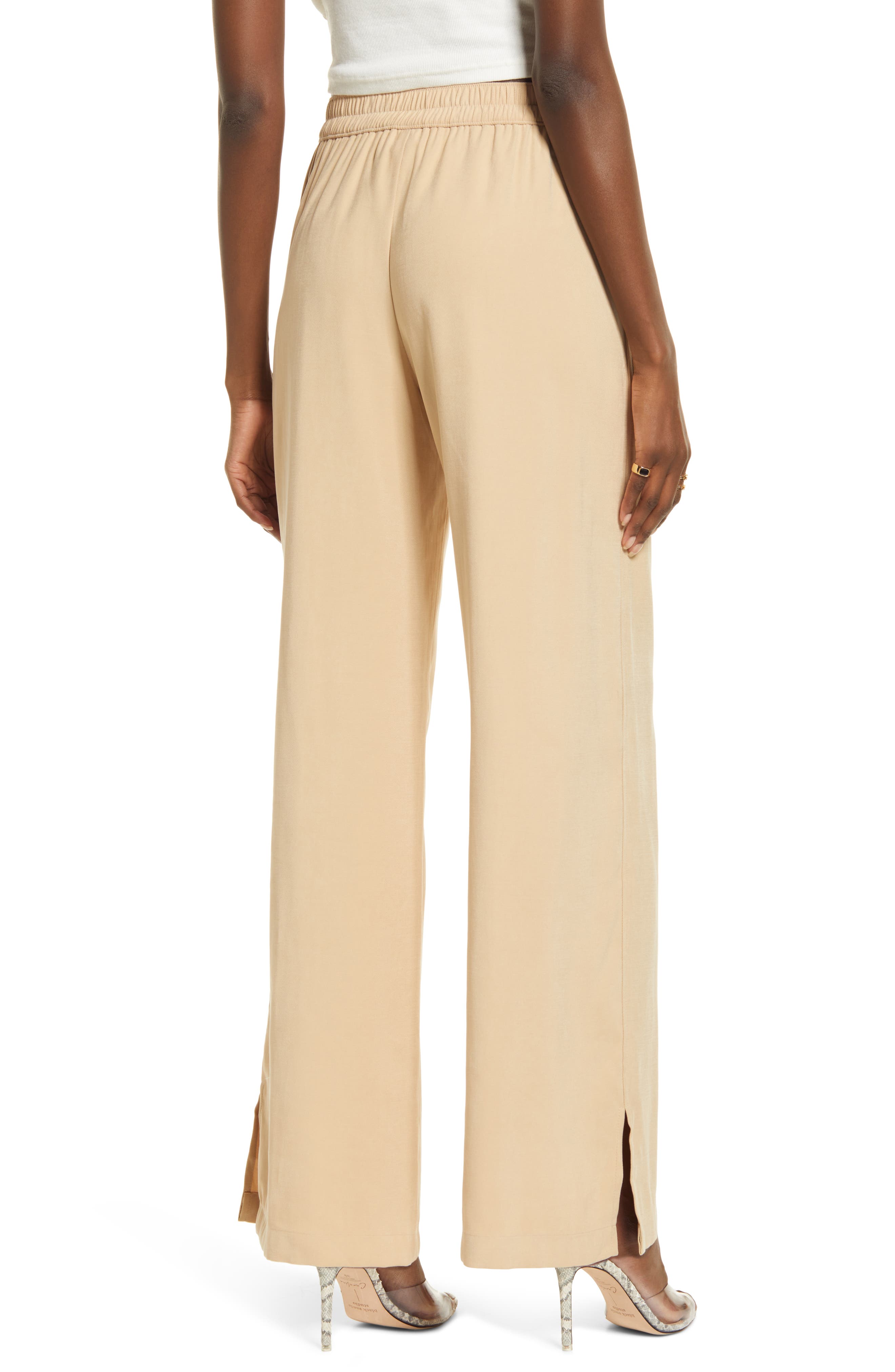 Open Edit Wide Leg Pull On Pants 