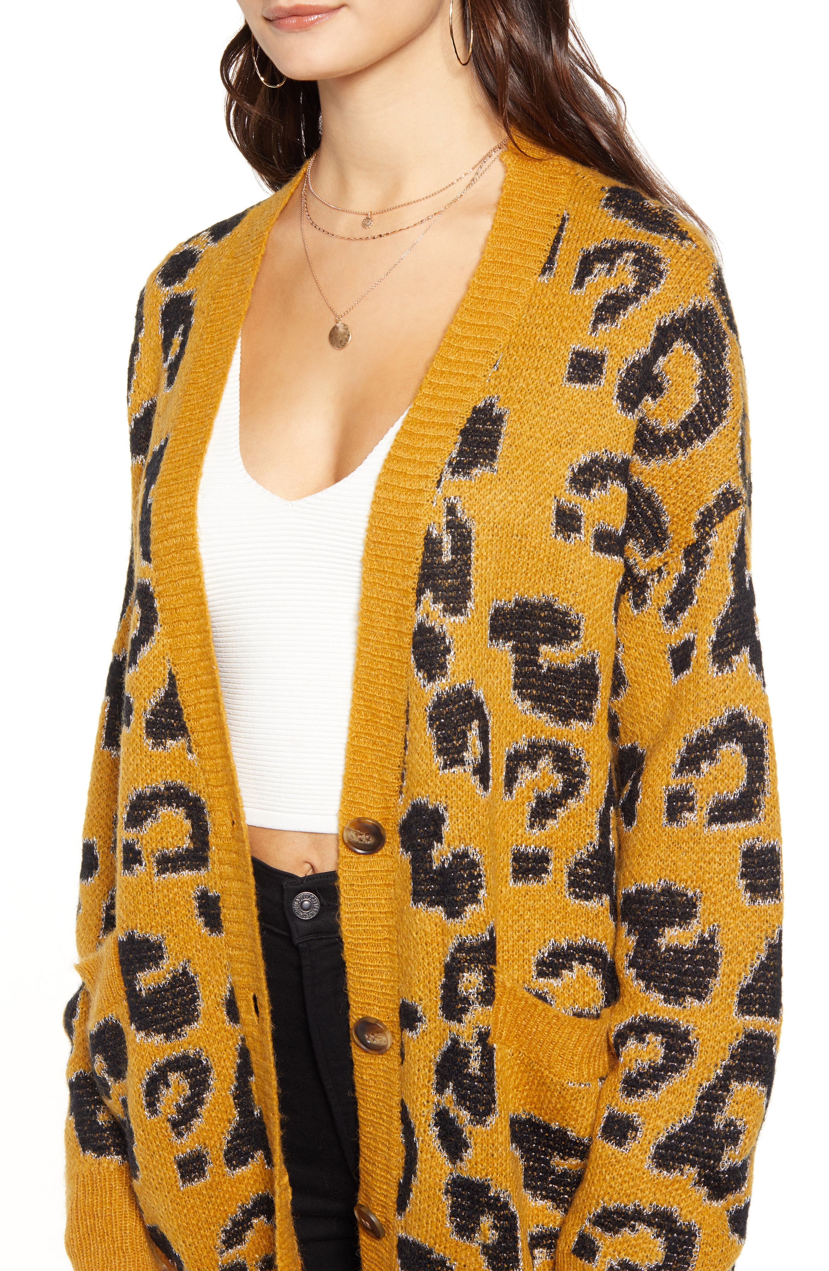 joa leopard cardigan