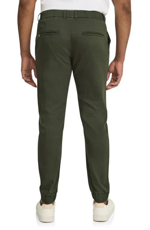 Shop Johnny Bigg Comfort Stretch Cotton Knit Joggers In Dark Olive