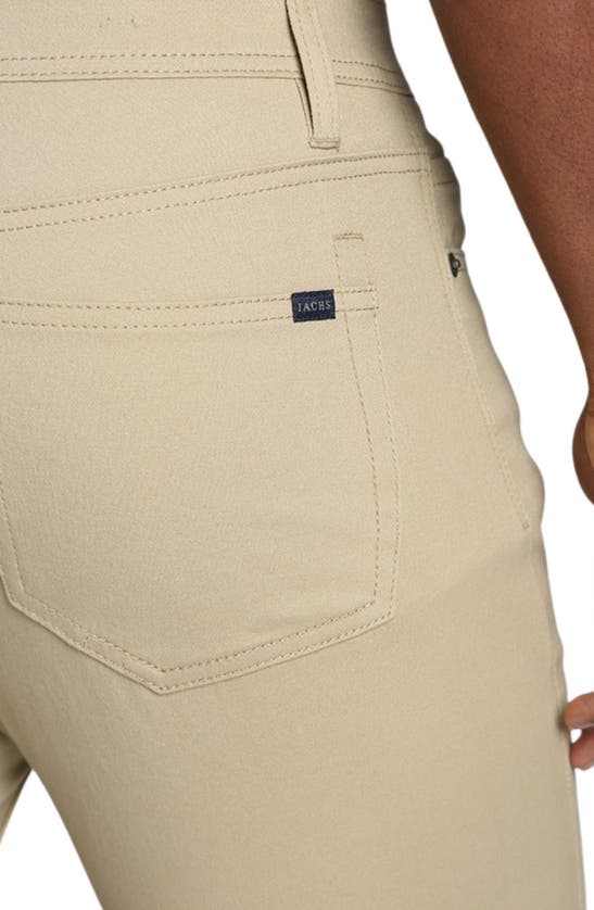 Shop Jachs Slim Leg Stretch 5-pocket Pants In Khaki