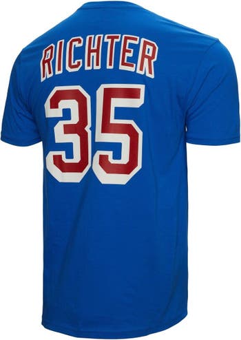 Men's Mitchell & Ness Mike Richter Blue New York Rangers Name Number T-Shirt Size: Small