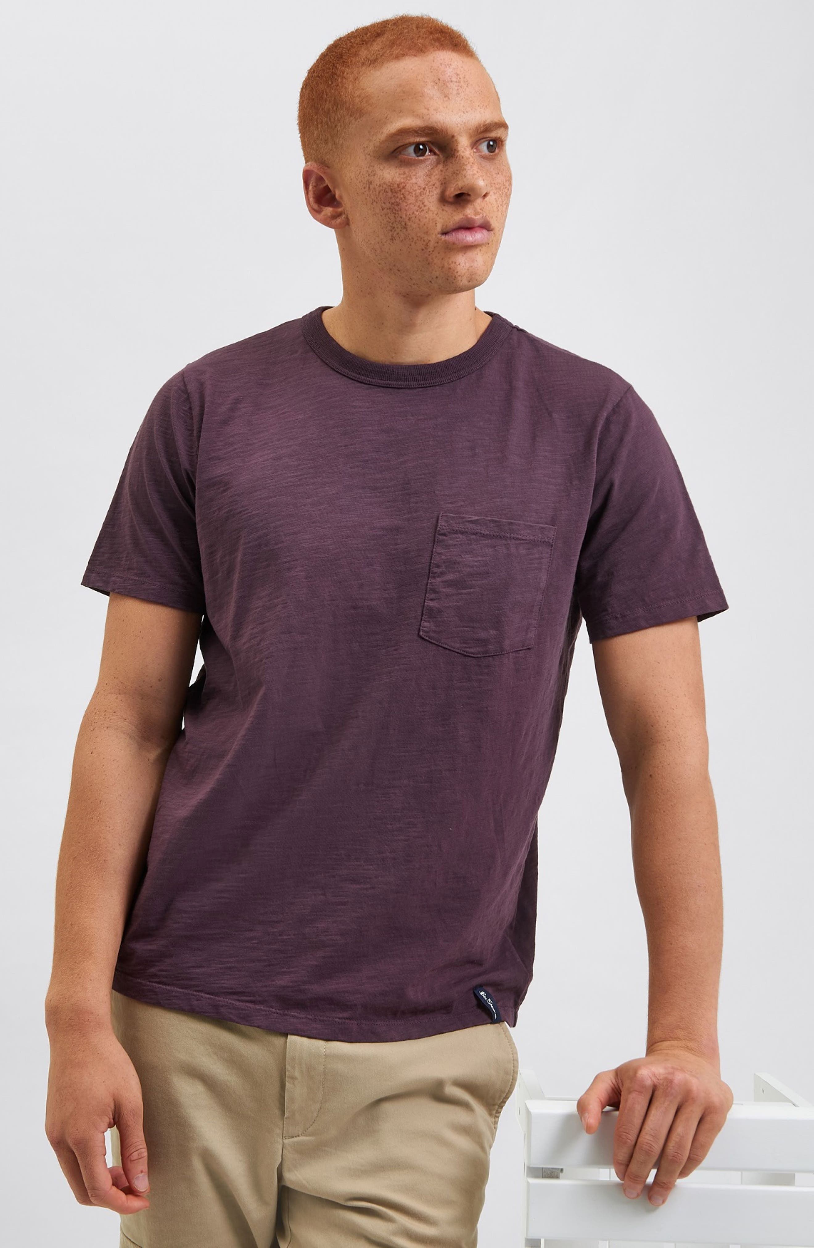 Ben Sherman Beatnik Slub Pocket T-Shirt 