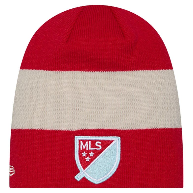 Shop New Era Red Chicago Fire 2024 Kick Off Collection Knit Beanie