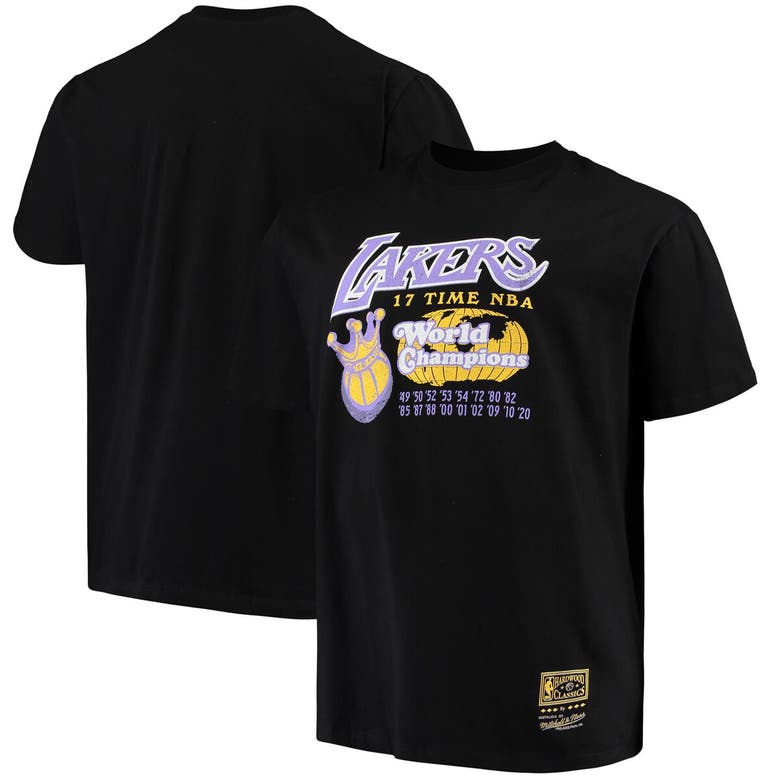 Los Angeles Lakers 87 NBA Champs Lakers T-Shirt By Mitchell & Ness