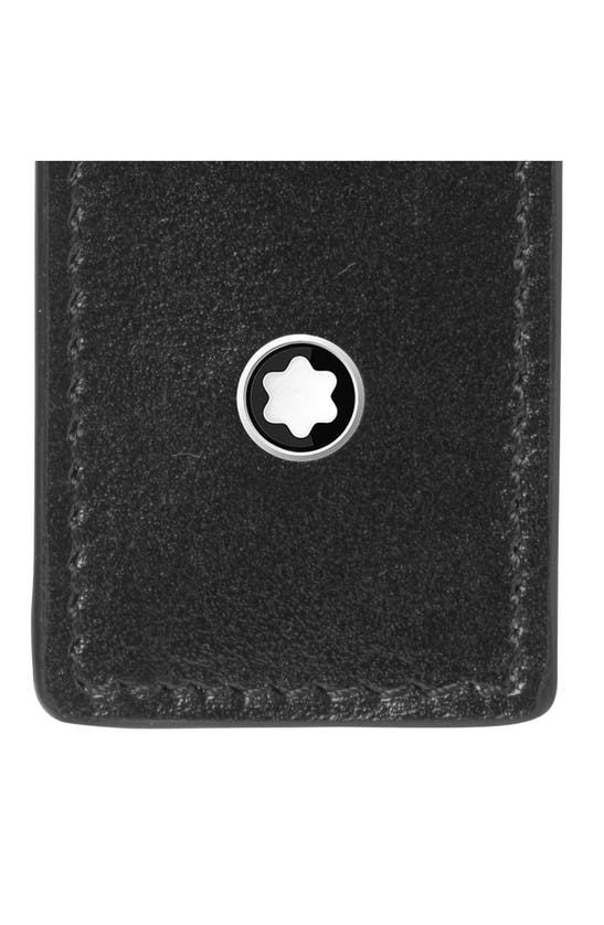 Montblanc Meisterstuck One Pen Leather Pouch In Black