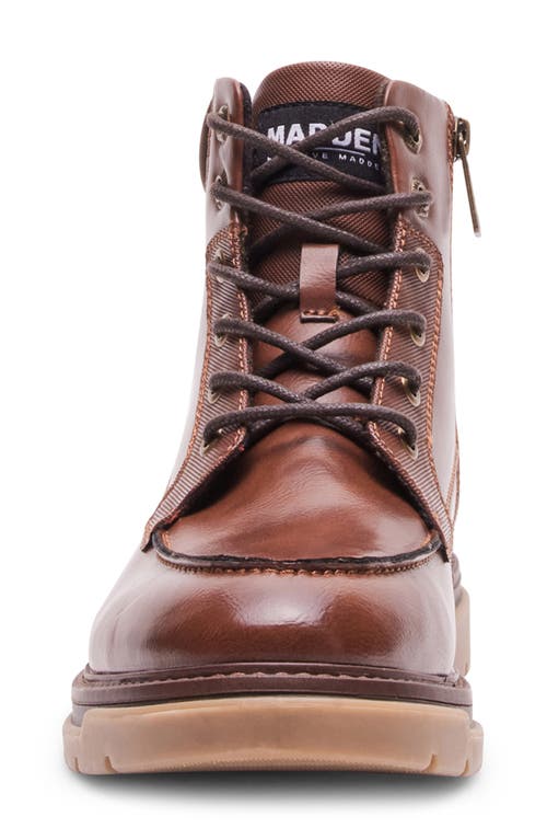 Madden Lennie Lug Sole Boot In Cognac