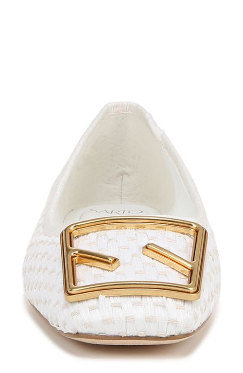 Sarto By Franco Sarto Amaya 6 Square Toe Flat In White
