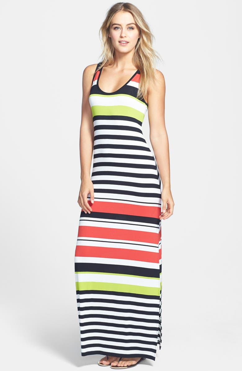 Vince Camuto Multi Stripe Maxi Dress | Nordstrom