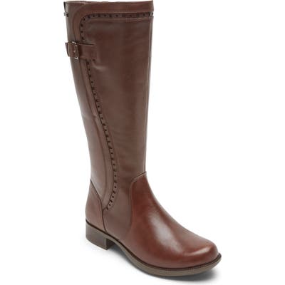 Rockport Cobb Hill Copley Waterproof Boot, Regular Calf- Brown
