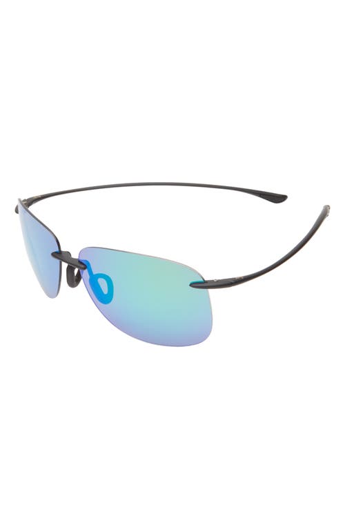 Maui Jim 62mm Core Shield Polarized Sunglasses In Black Black Green