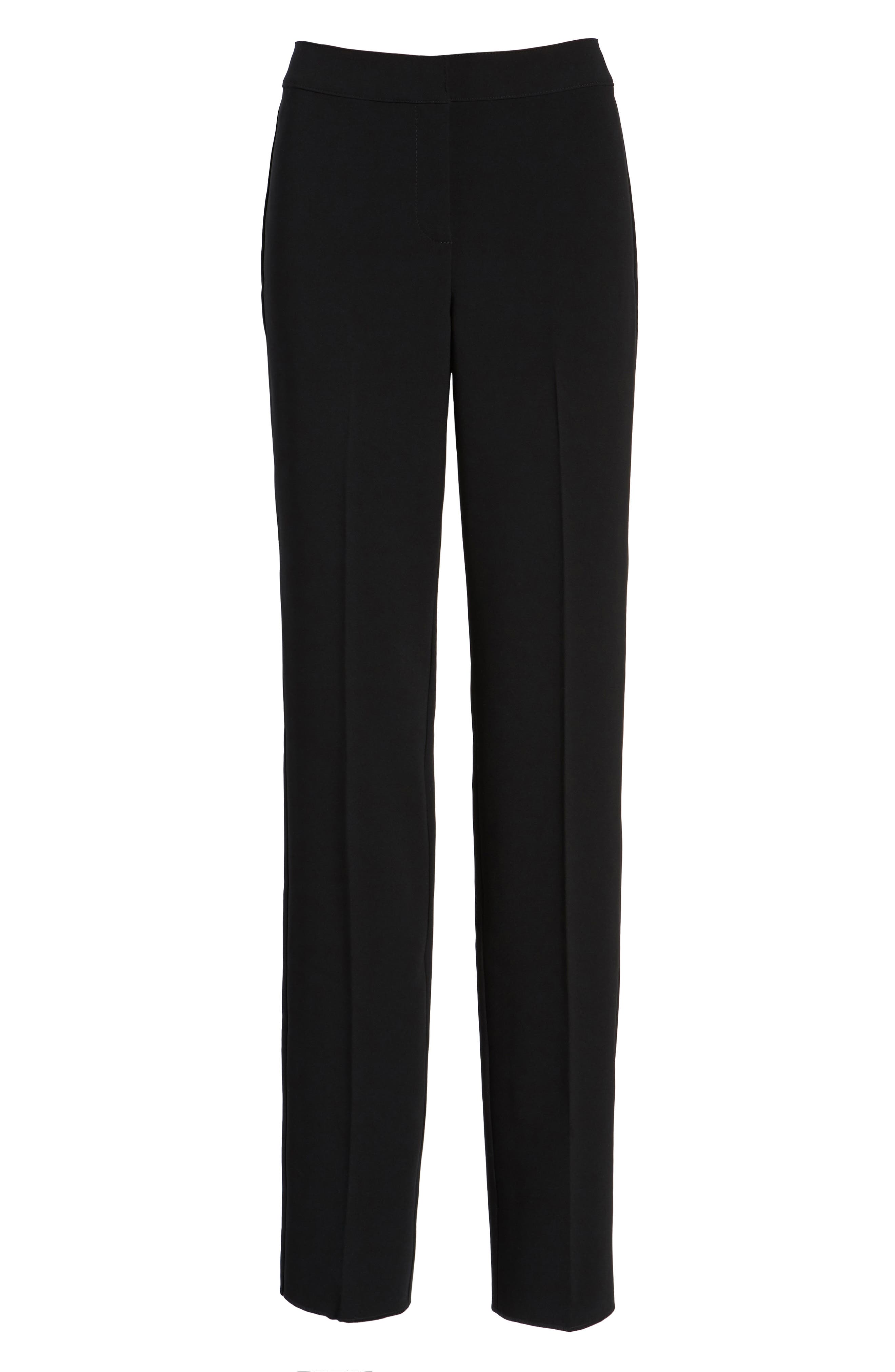 Women's St. John Collection Diana Straight Leg Crepe Marocain Pants Women's St. John Collection Diana Straight Leg Crepe Marocain Pants