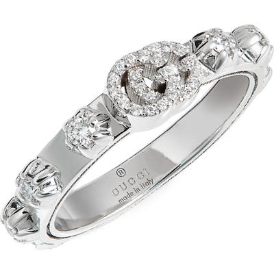 Gucci Gg Running Diamond Ring