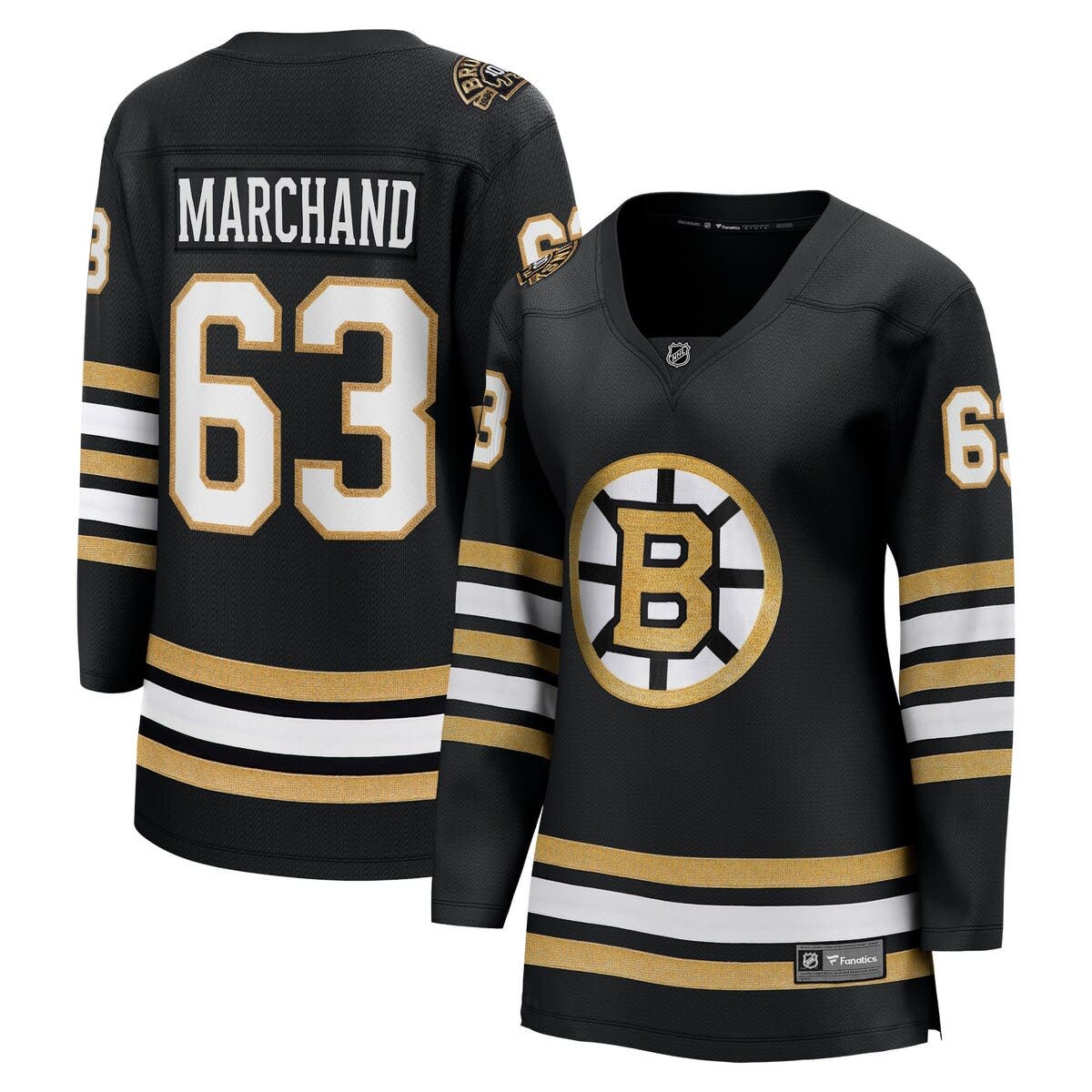 Adidas Boston Bruins No63 Brad Marchand Black 1917-2017 100th Anniversary Stanley Cup Final Bound Stitched NHL Jersey