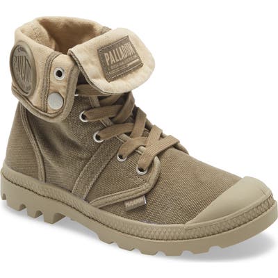 Palladium Pallabrouse Cuff Bootie, Green