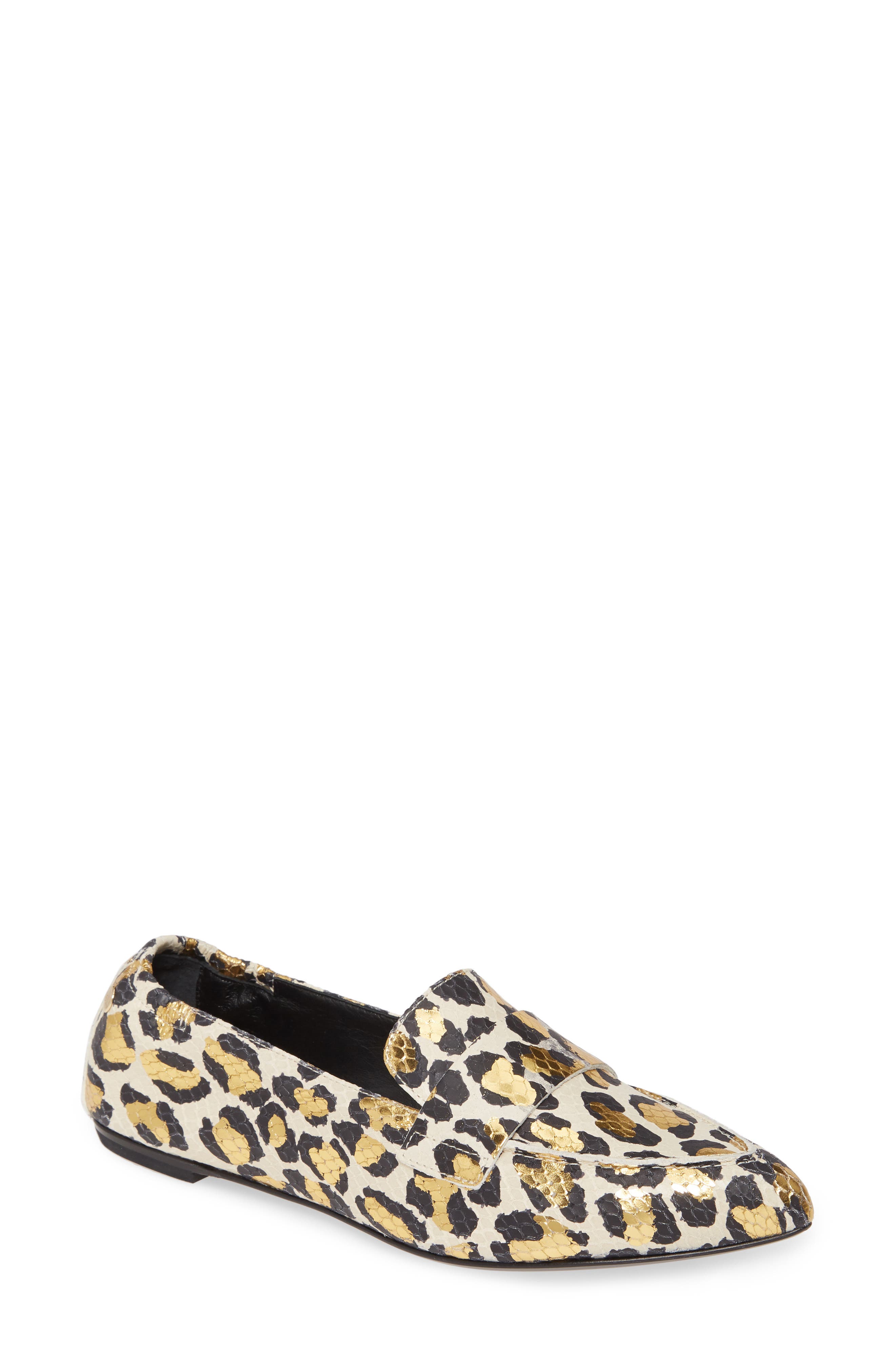 Agl Softy Pointy Toe Moccasin Loafer, White