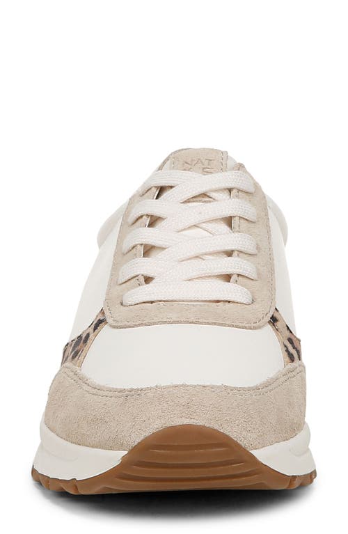 Naturalizer Shay Sneaker In Warm White/leopard