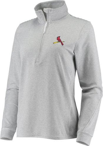 St. Louis Cardinals Fleece Jacket, Medium, Gray, Full Zipper, Used
