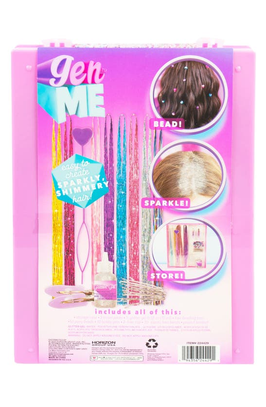 Shop Gen-me Kids' Sparkling Hair Tinsel Studio Kit In Pink Multi