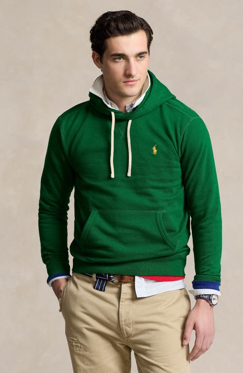 Shop Polo Ralph Lauren Cotton Blend Hoodie In Athletic Green