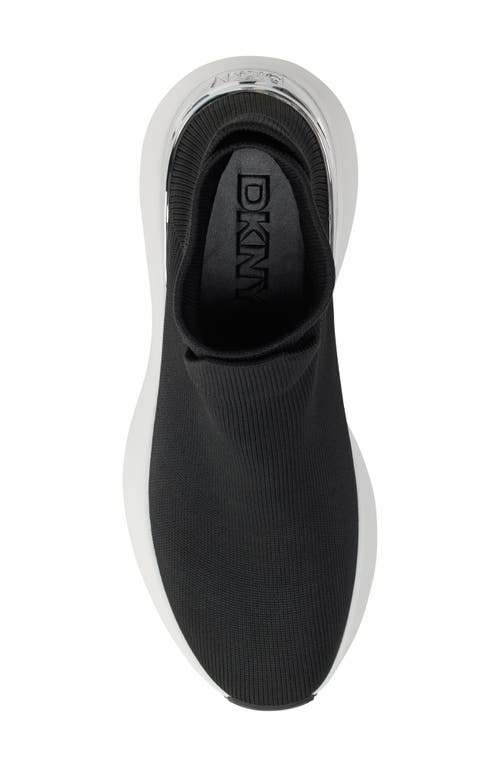 Dkny Zhavia Knit Sneaker In Black