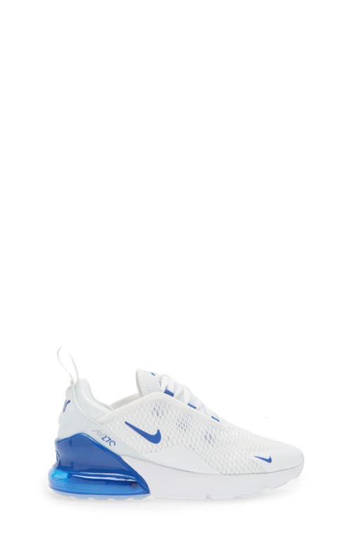 Shop Nike Kids' Air Max 270 Sneaker In White/game Royal/grey