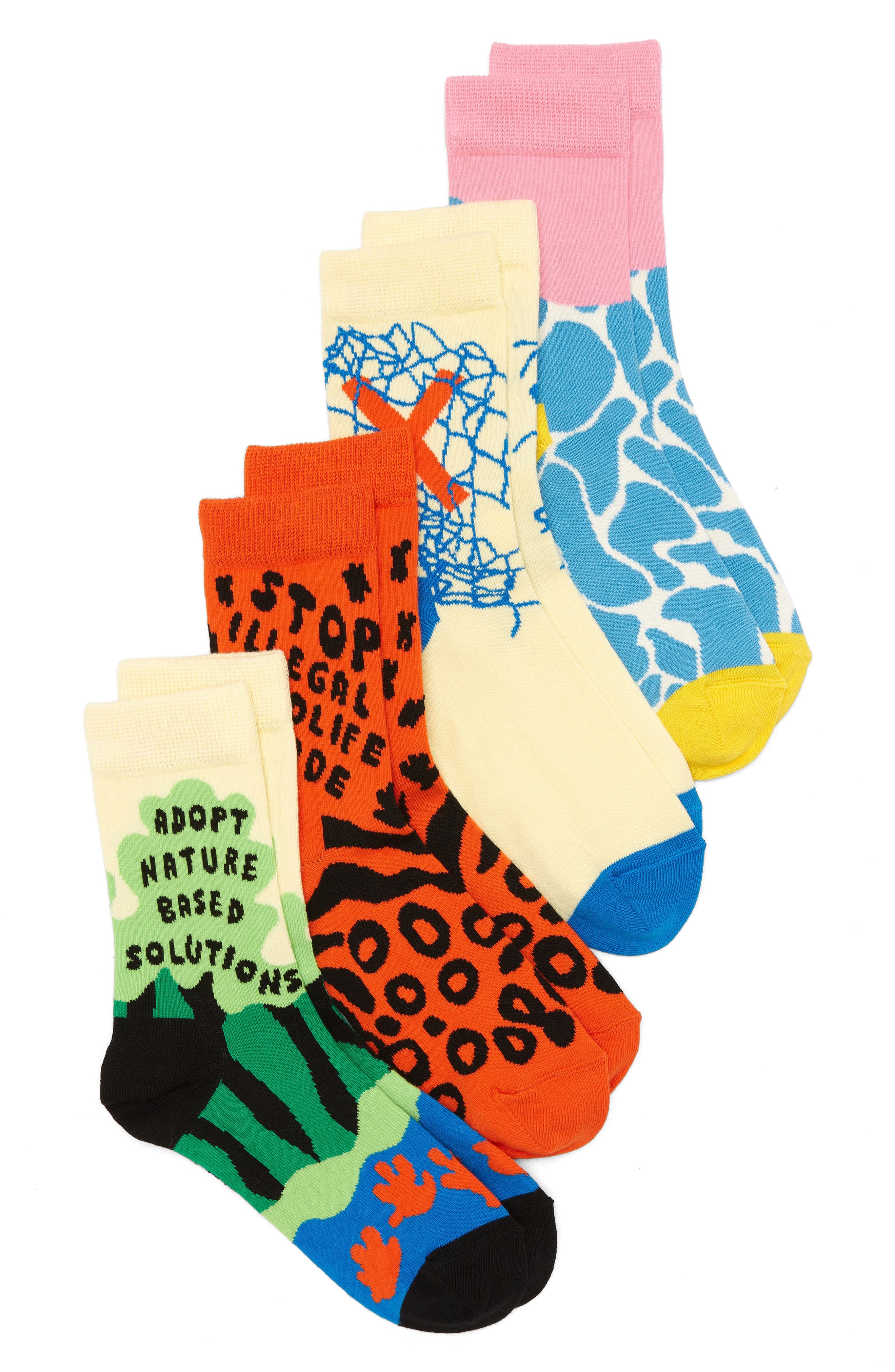 Nordstrom Clothing Underwear Socks Kids Assorted 6-Pack Low Cut Socks in Happy Shapes Pack at Nordstrom 