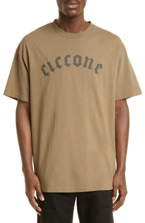 F-LAGSTUF-F Ciccone Cotton Graphic Tee in Sand