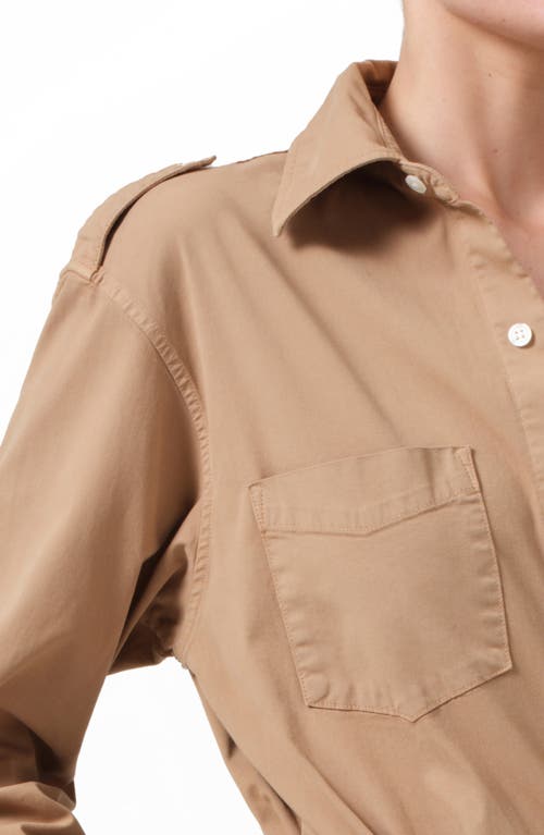 Shop Citizens Of Humanity Ari Twill Button-up Shirt In Nano