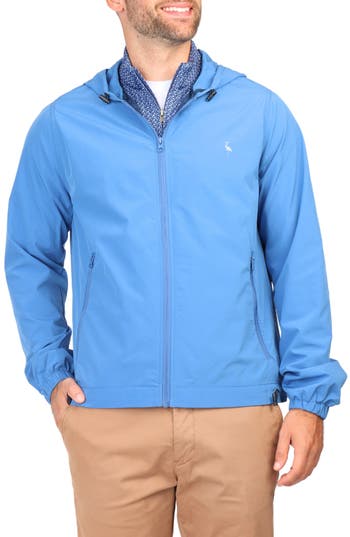 Shop Tailorbyrd Hooded Golf Performance Jacket In Blue