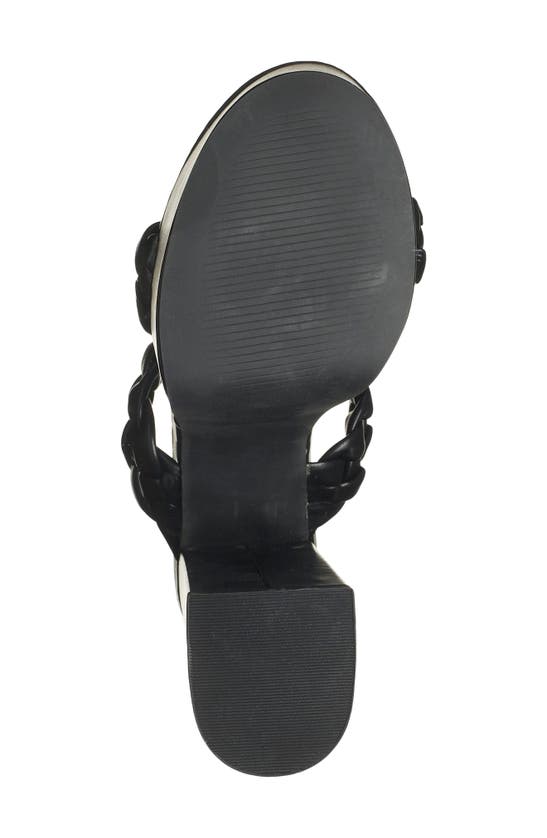 Shop Chase & Chloe Traci Platform Sandal In Black Pu