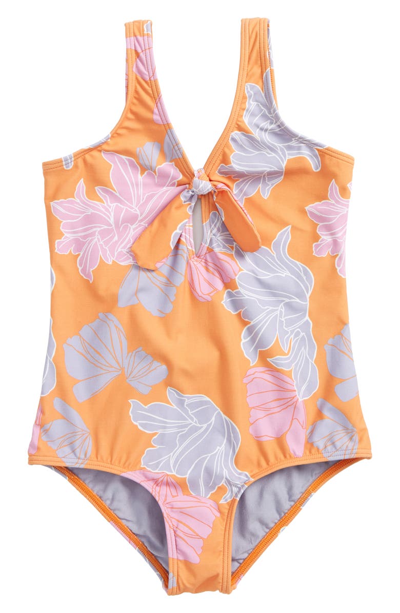 O Neill Zilla Floral One Piece Swimsuit Big Girls Nordstrom