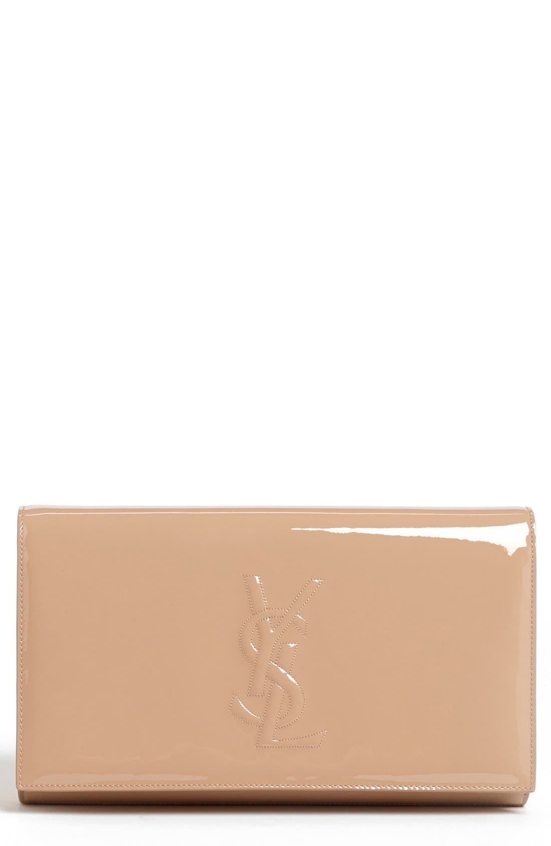 Saint Laurent 'Belle de Jour' Patent Envelope Clutch Nordstrom