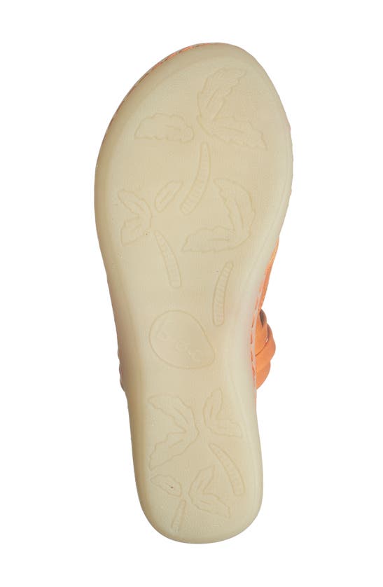 B O C By Born Alisha Toe Loop Sandal In Orange Nubuck