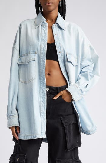 The Attico Denim Overshirt Nordstrom