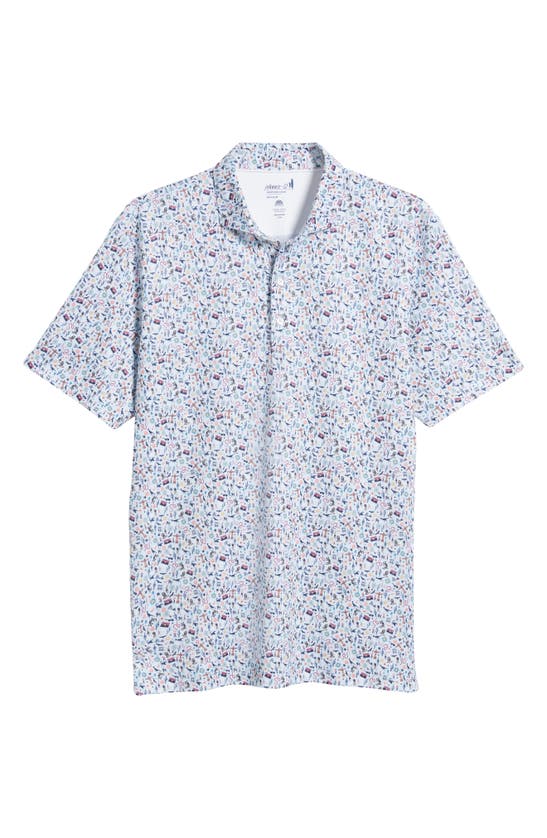 Shop Johnnie-o Zona Southwest Print Prep-formance Polo In Permafrost