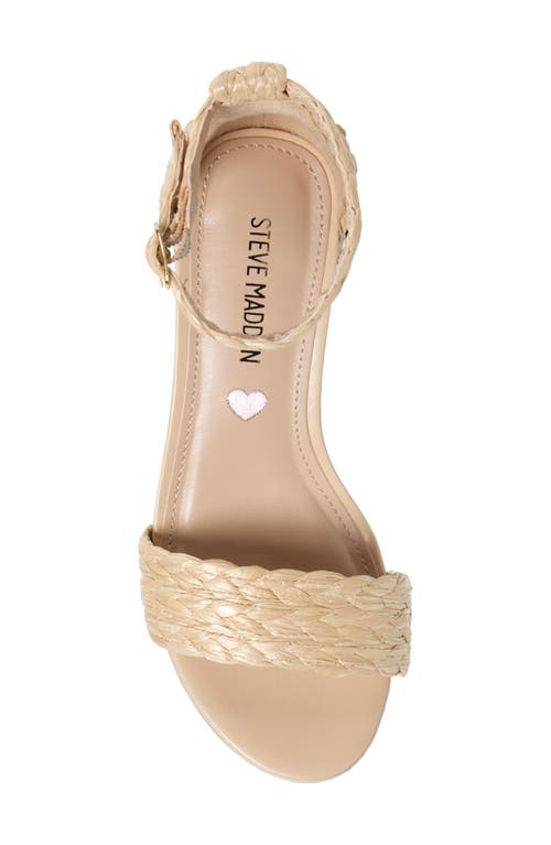 Shop Steve Madden Jcarrson Ankle Strap Sandal In Raffia