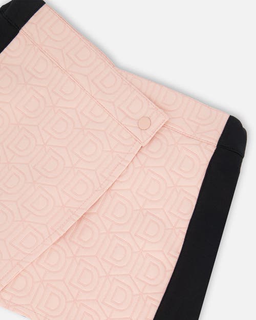 Shop Deux Par Deux Girl's Skort With Contrast Front Light Pink In Rose Smoke