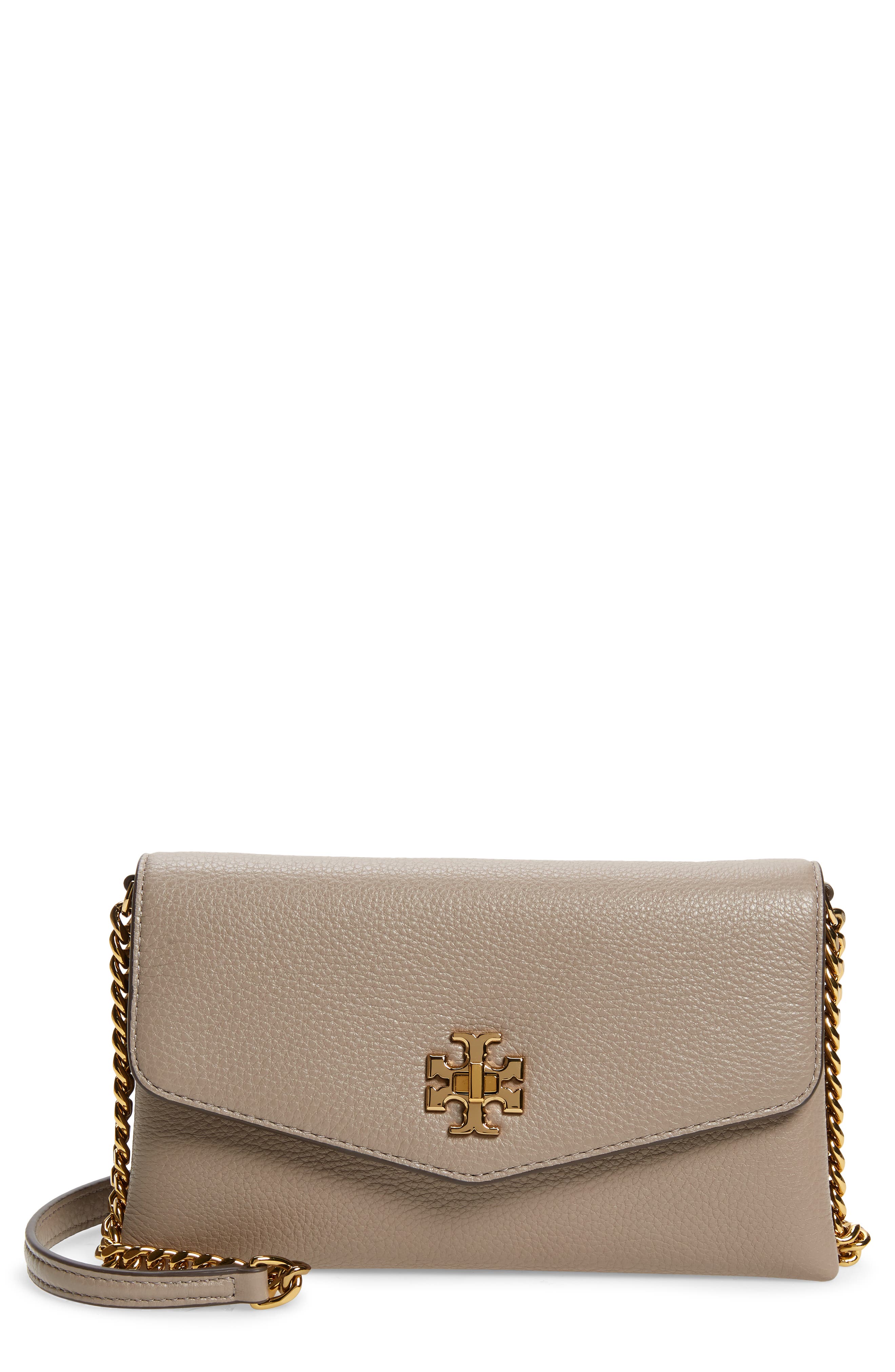 tory burch kira pebbled chain wallet